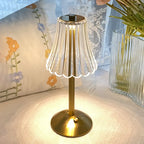 Crystal Table Lamp Stepless Dimming LED for Bedroom