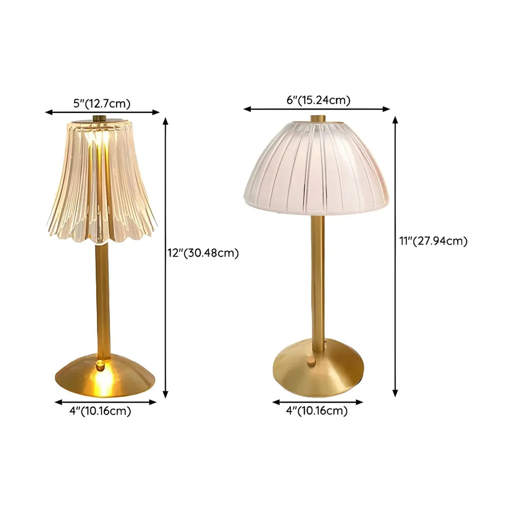 Crystal Table Lamp Stepless Dimming LED for Bedroom