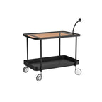 Rectangular Tall Rotating Modern Glass Metal Side Table