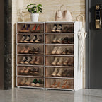 Durable Flip-up Glam Plastic Clear Shoe Boxes Stackable