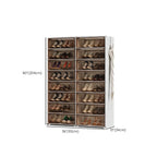 Durable Flip-up Glam Plastic Clear Shoe Boxes Stackable
