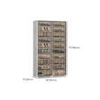 Durable Flip-up Glam Plastic Clear Shoe Boxes Stackable