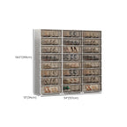 Durable Flip-up Glam Plastic Clear Shoe Boxes Stackable