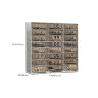 Durable Flip-up Glam Plastic Clear Shoe Boxes Stackable