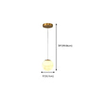 1-Light Gold Stone Square Hanging Pendant Light