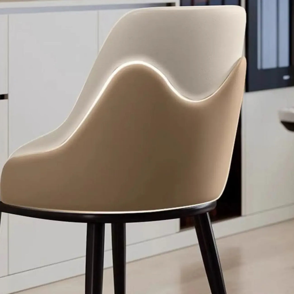 Modern Faux Leather Upholstered Dining Chair for Restaurants