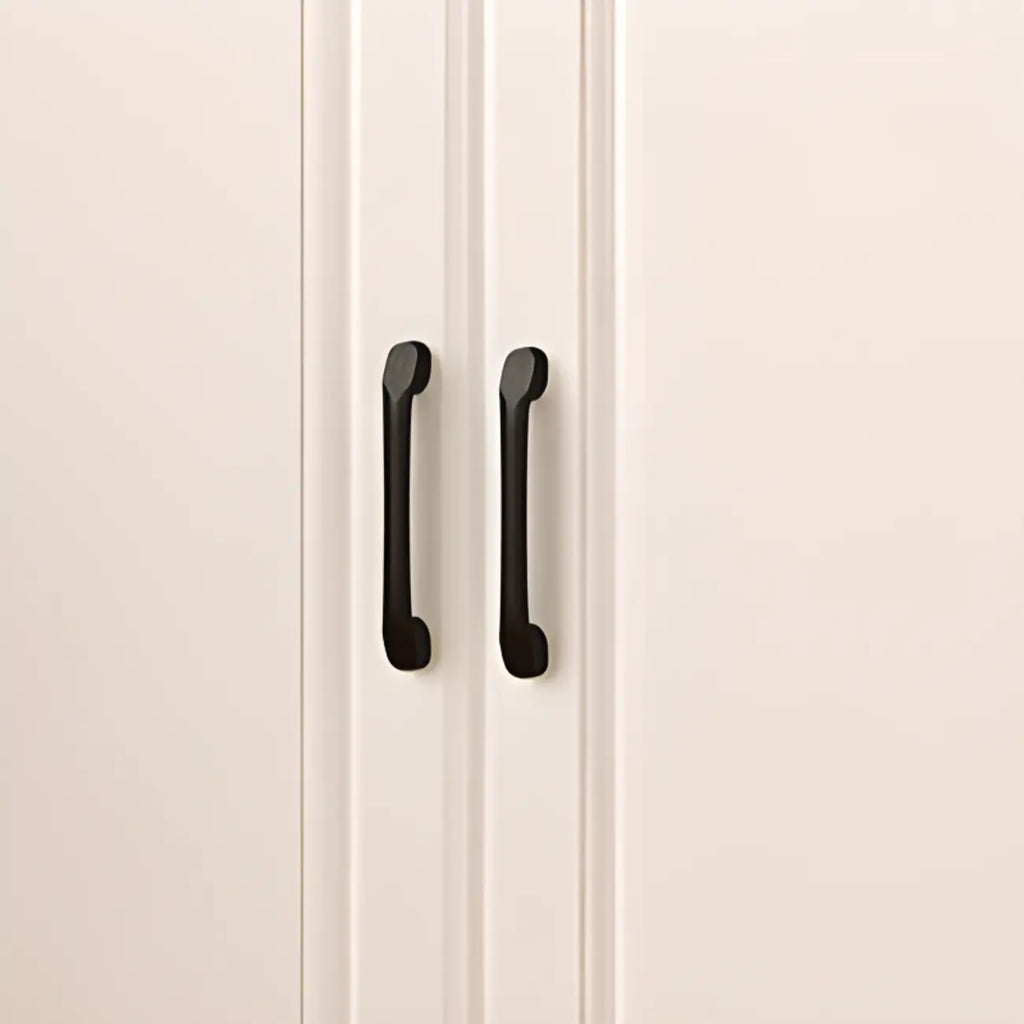 Classic White Vertical Wood Display Bookcase with Cabinet