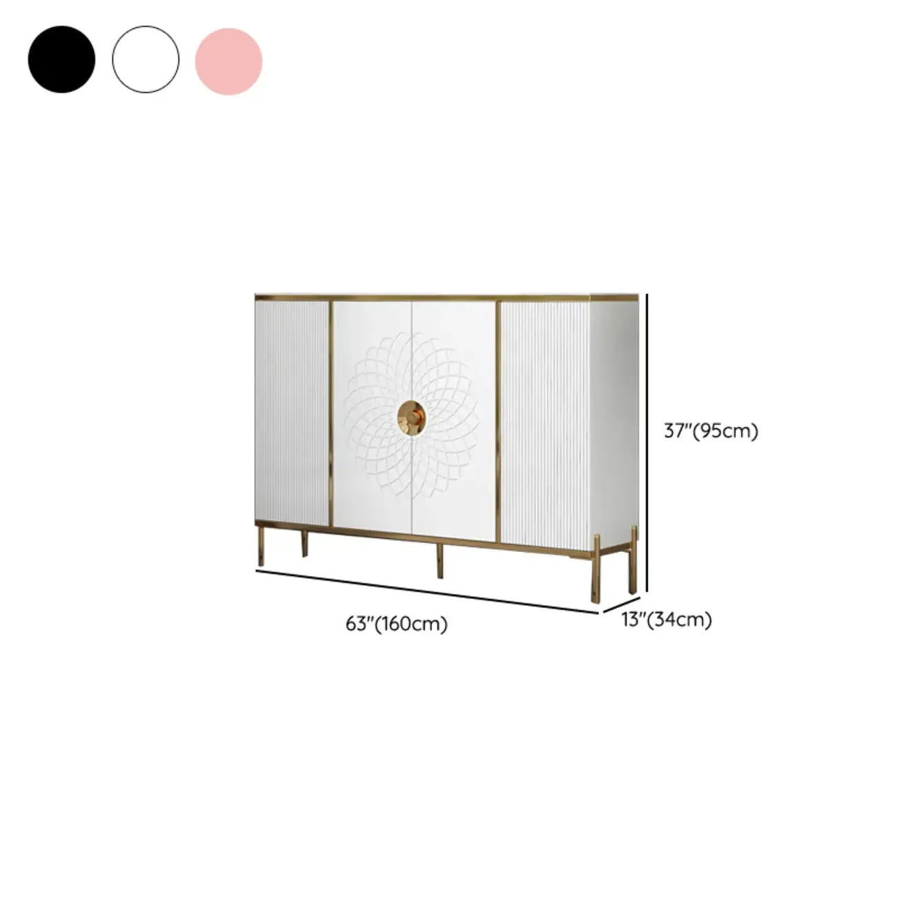 Freestanding Stylish Adjustable Shelves Shoe Storage Cabinet