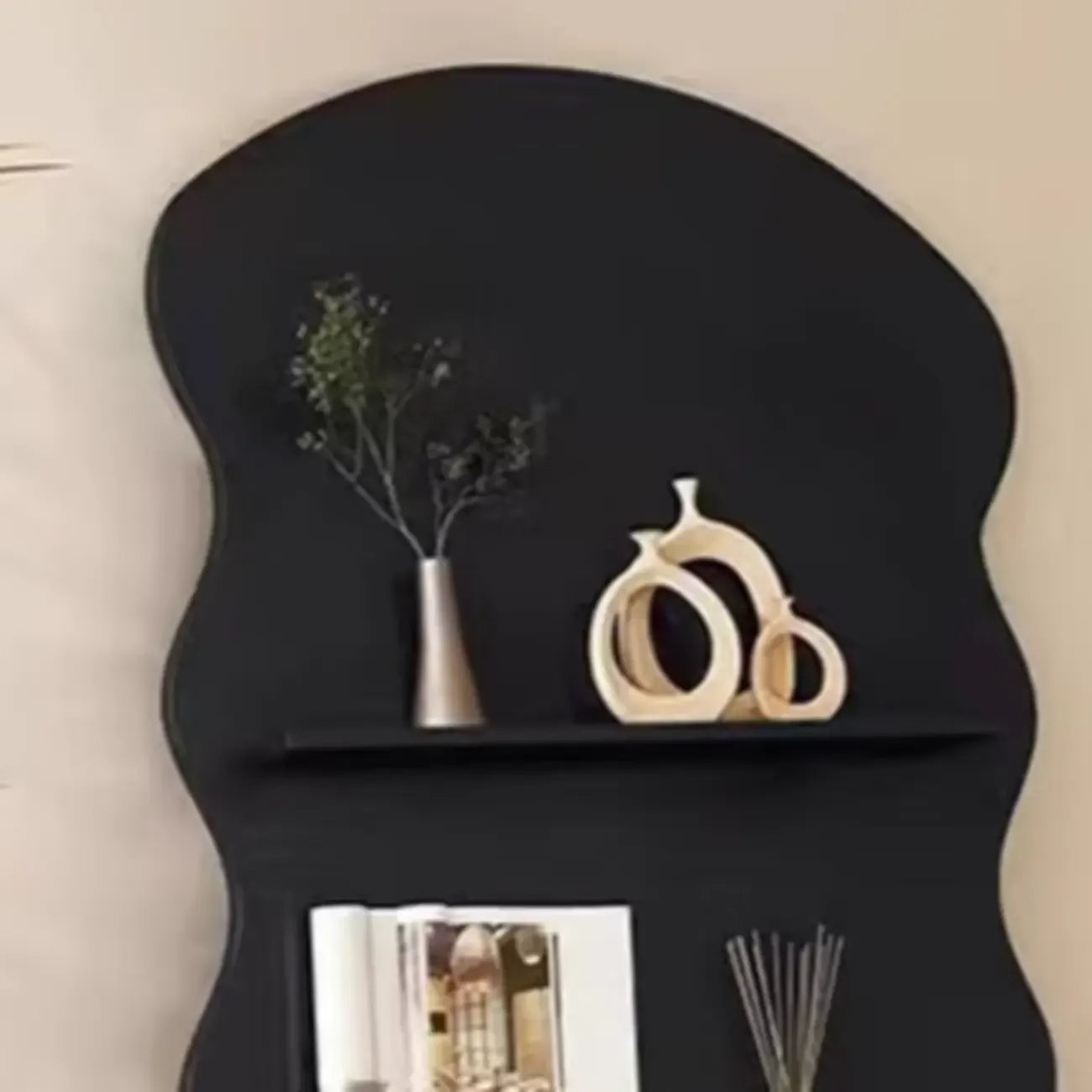 Brown Timber 3 Shelves Wood Bookcase Decorative Bookshelf