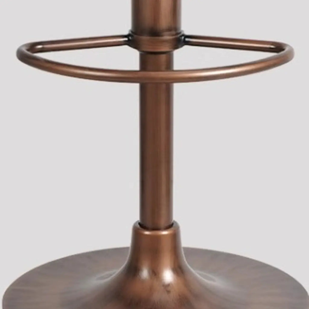 Adjustable Height Swivel Distressed Leather Bar Stools with Back