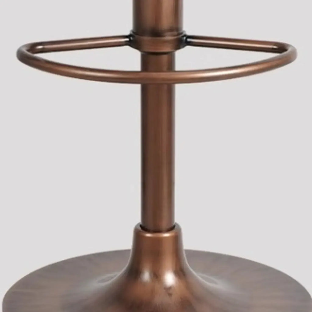 Adjustable Height Swivel Distressed Leather Bar Stools with Back