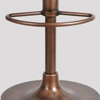 Adjustable Height Swivel Distressed Leather Bar Stools with Back