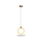 Adjustable Gold Metal Circle Hanging Pendant Light