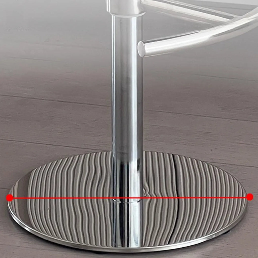 Minimalist Beige Leather Saddle Bar Stools