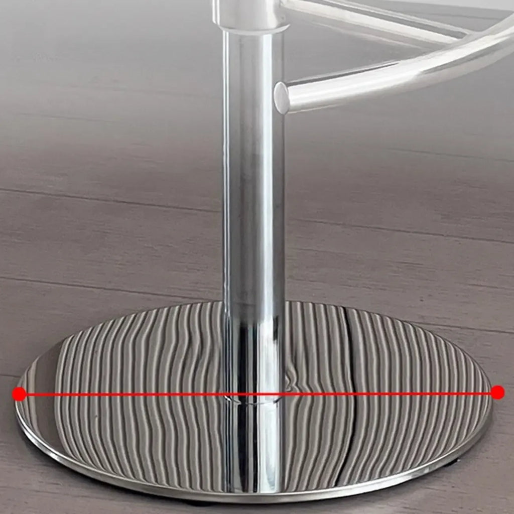 Minimalist Beige Leather Saddle Bar Stools