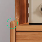 Nordic Adjustable Shelf 5 Drawers Wooden Sideboard Cabinet
