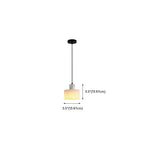 Black Stone Cylinder Hanging Pendant Light Fixture