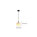 Black Stone Cylinder Hanging Pendant Light Fixture
