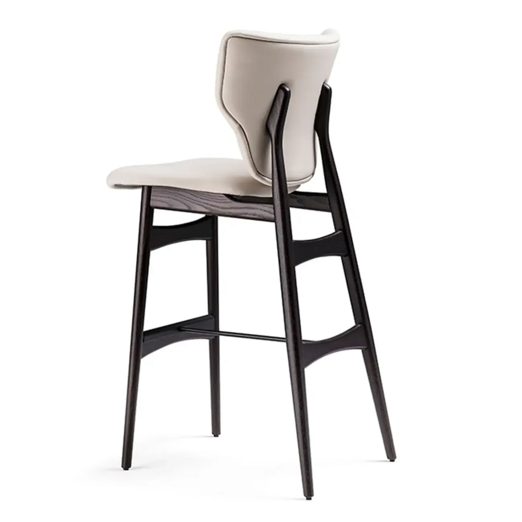 Modern Full-grain Cowhide Leather Saddle Bar Stools For Home