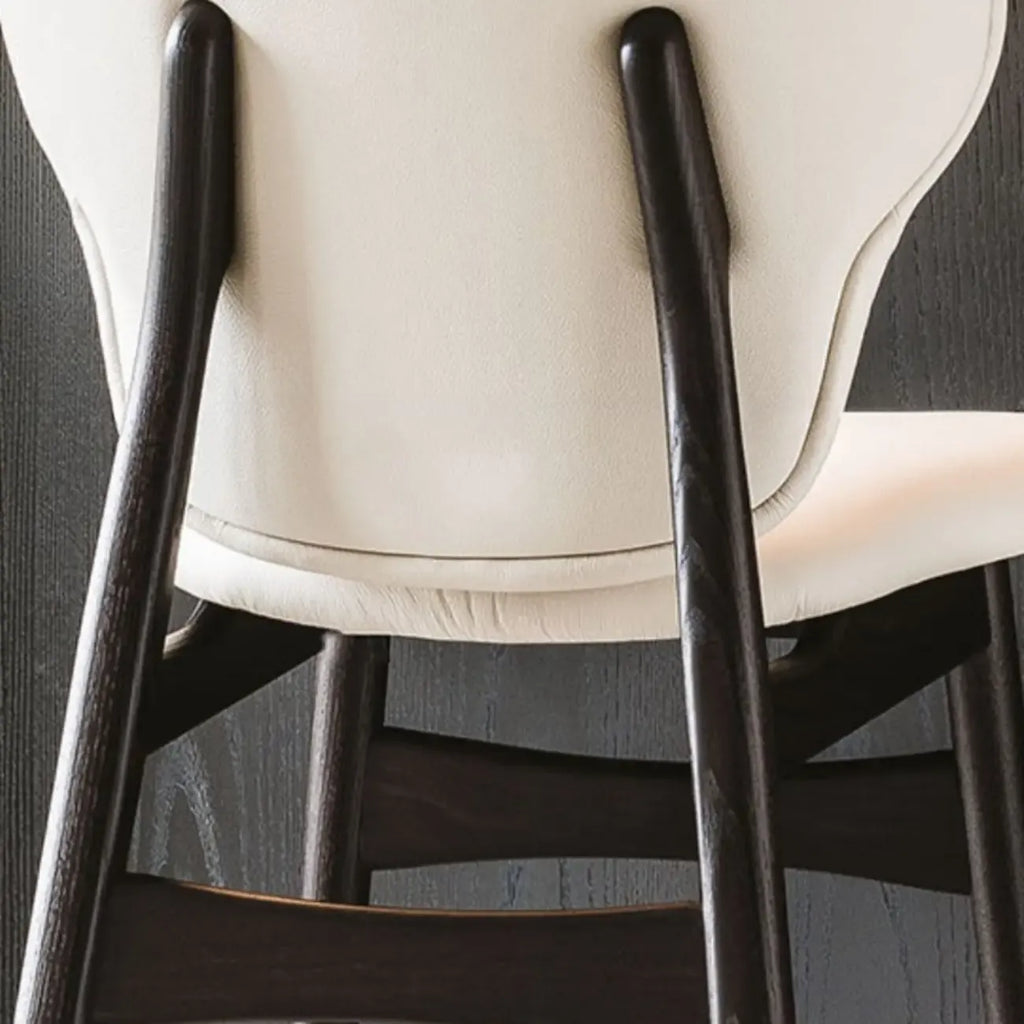 Modern Full-grain Cowhide Leather Saddle Bar Stools For Home