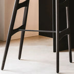Modern Full-grain Cowhide Leather Saddle Bar Stools For Home