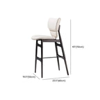 Modern Full-grain Cowhide Leather Saddle Bar Stools For Home
