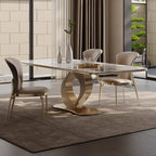 Modern Luxury Leather Upholstered Dining Chairs