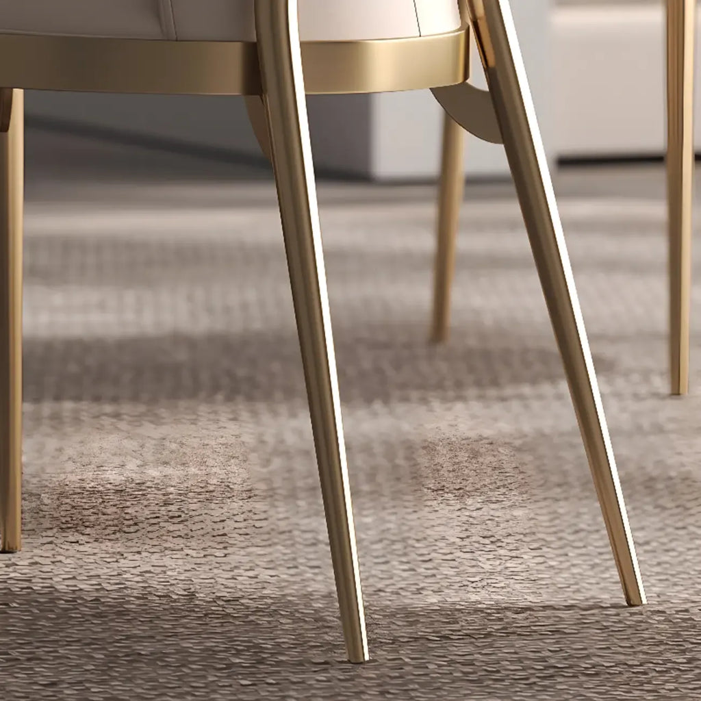 Modern Luxury Leather Upholstered Dining Chairs