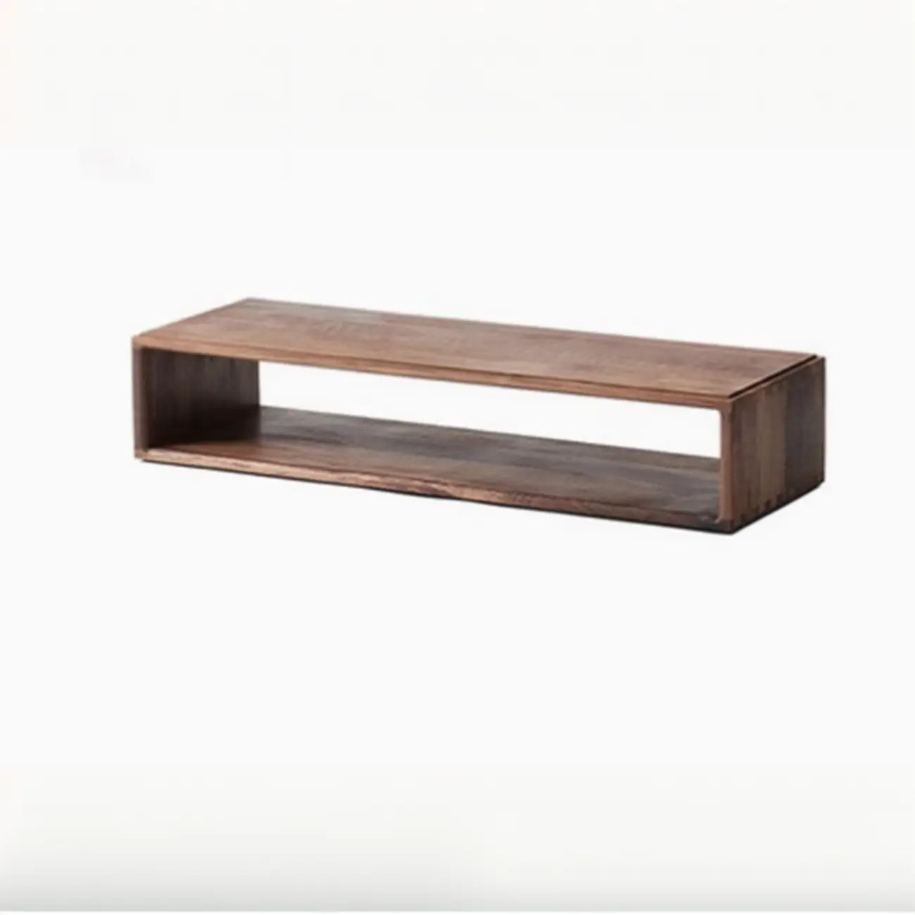 Brown Wooden Open Back Cube Bookshelf Storage Organizer