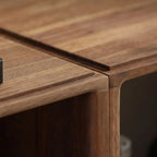Brown Wooden Open Back Cube Bookshelf Storage Organizer