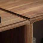 Brown Wooden Open Back Cube Bookshelf Storage Organizer