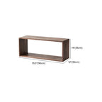 Brown Wooden Open Back Cube Bookshelf Storage Organizer