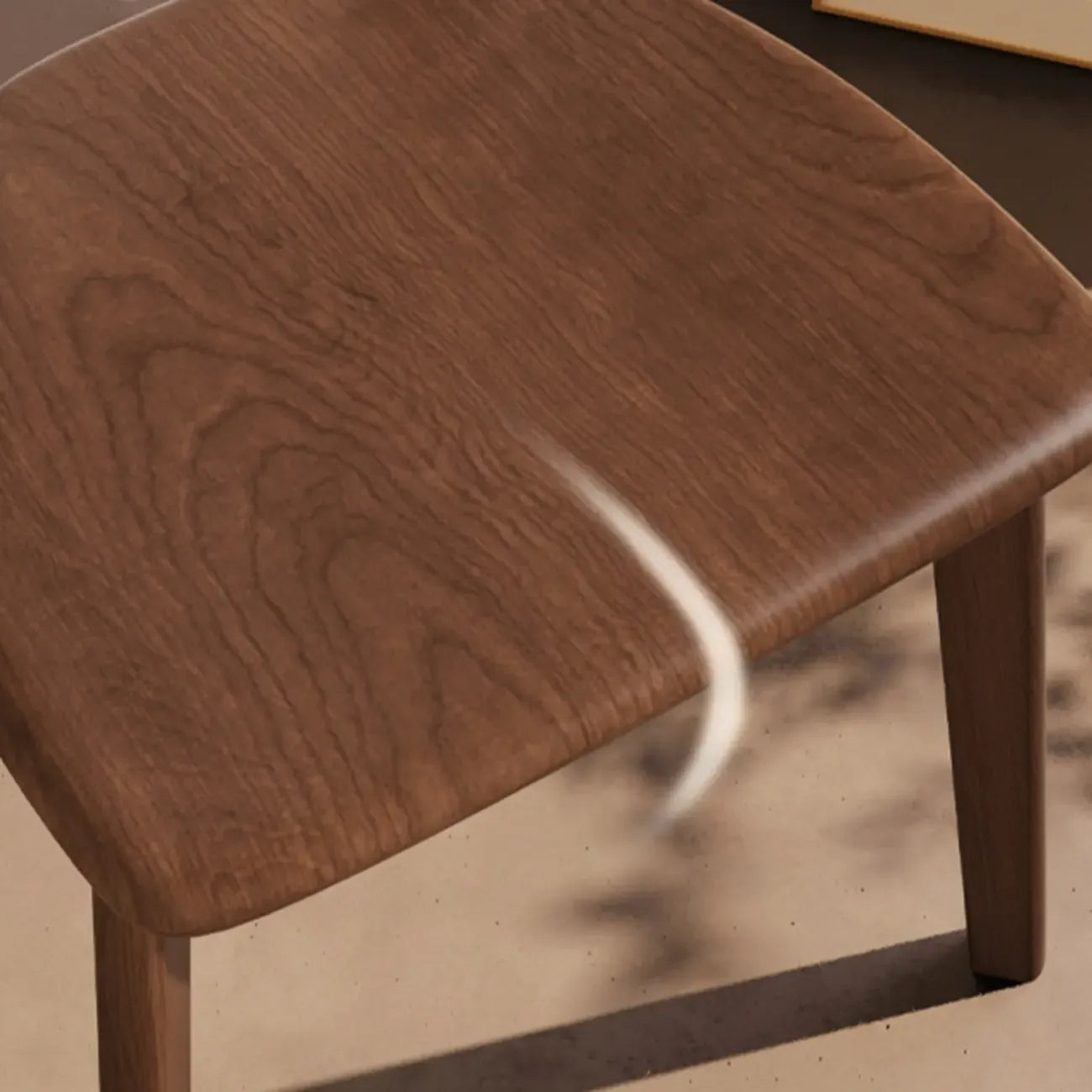 Modern Wood open Low Back Armless Dining Chair