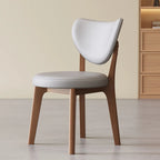 Modern Faux Leather Wingback Armless Dining Chair