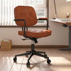 Adjustable Button-Tufted Upholstered Ergonomic Office Chair