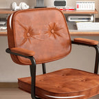 Adjustable Button-Tufted Upholstered Ergonomic Office Chair