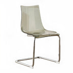 Modern Armless Plastic & Acrylic Dining Chair