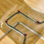 Modern Armless Plastic & Acrylic Dining Chair