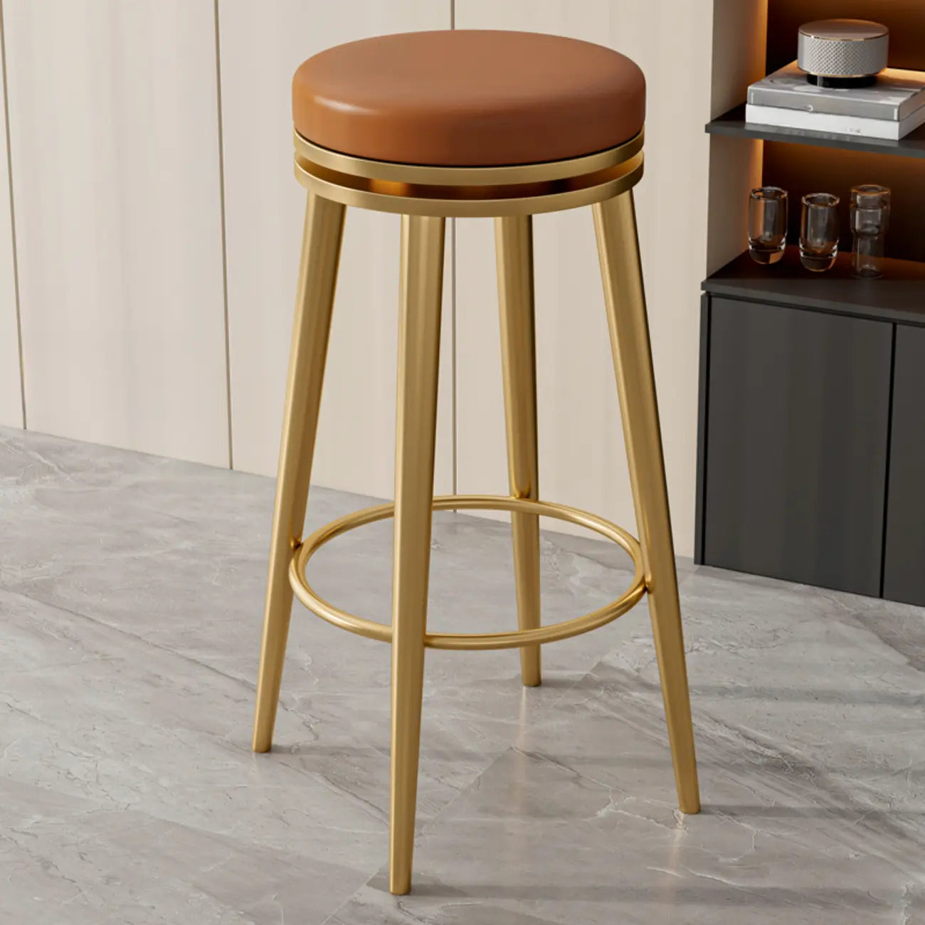 Counter Height Modern Metal Bar Stools