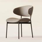 Contemporary Upholstered Curved Armless Dining Chairs