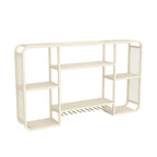 Alloy Wall Mount Open Wine Holder Bottle with Shelf