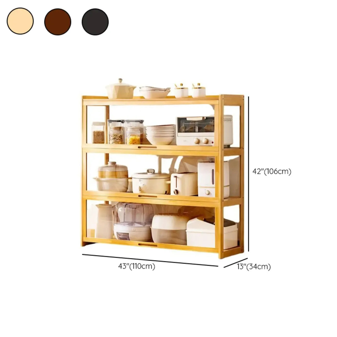 Bambusa Detached Modern Multifunctional Storage Sideboard