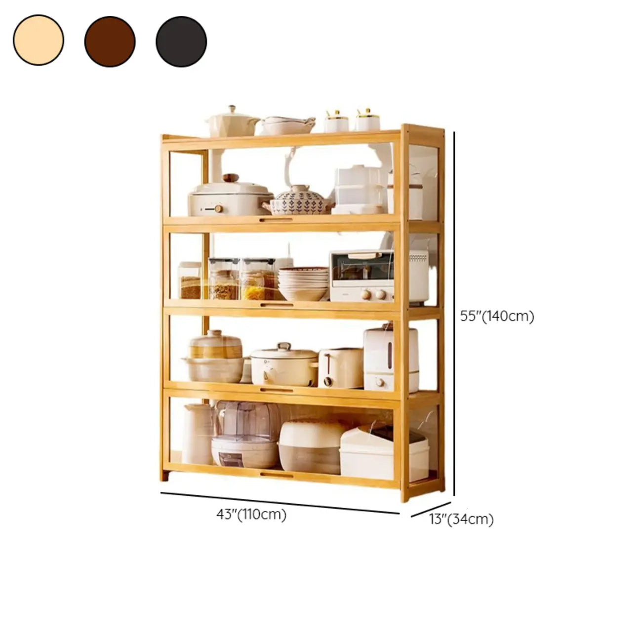 Bambusa Detached Modern Multifunctional Storage Sideboard