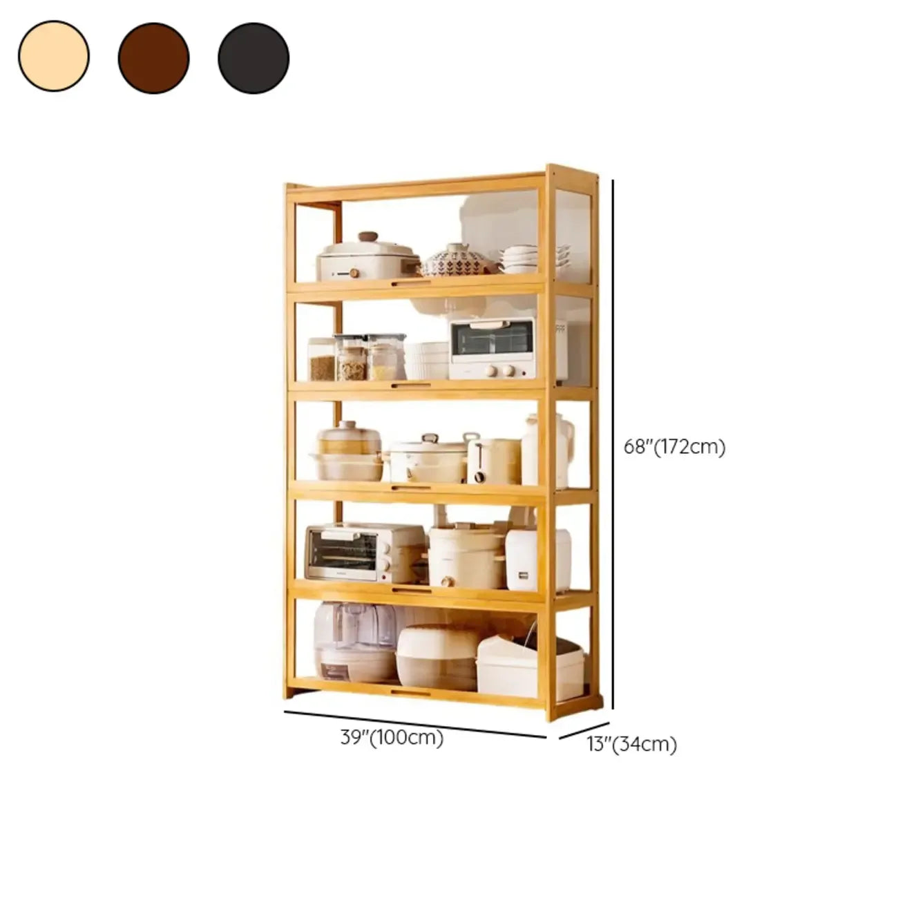Bambusa Detached Modern Multifunctional Storage Sideboard