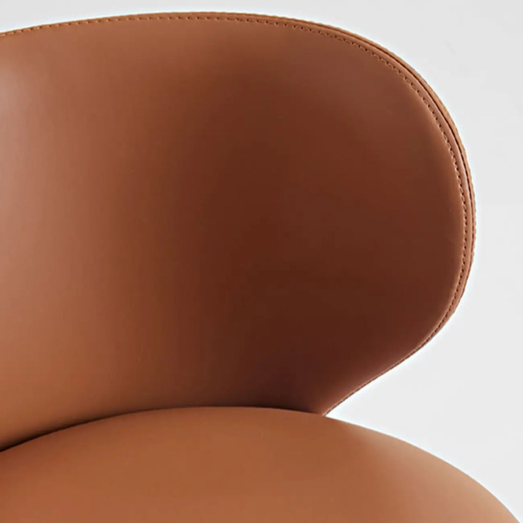 Modern Leather Swivel Bar Stools Counter Height
