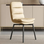 Art Deco Faux Leather Swivel Dining Chair