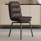 Art Deco Faux Leather Swivel Dining Chair
