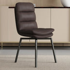 Art Deco Faux Leather Swivel Dining Chair