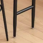 Rectangular Brown Wooden Metal Storage Bar Table