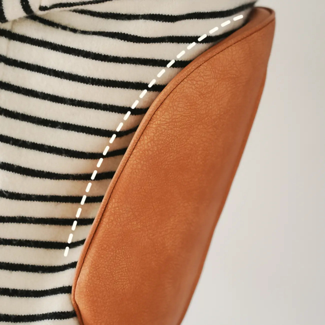 Saddle Orange Low Back Leather Bar Stools